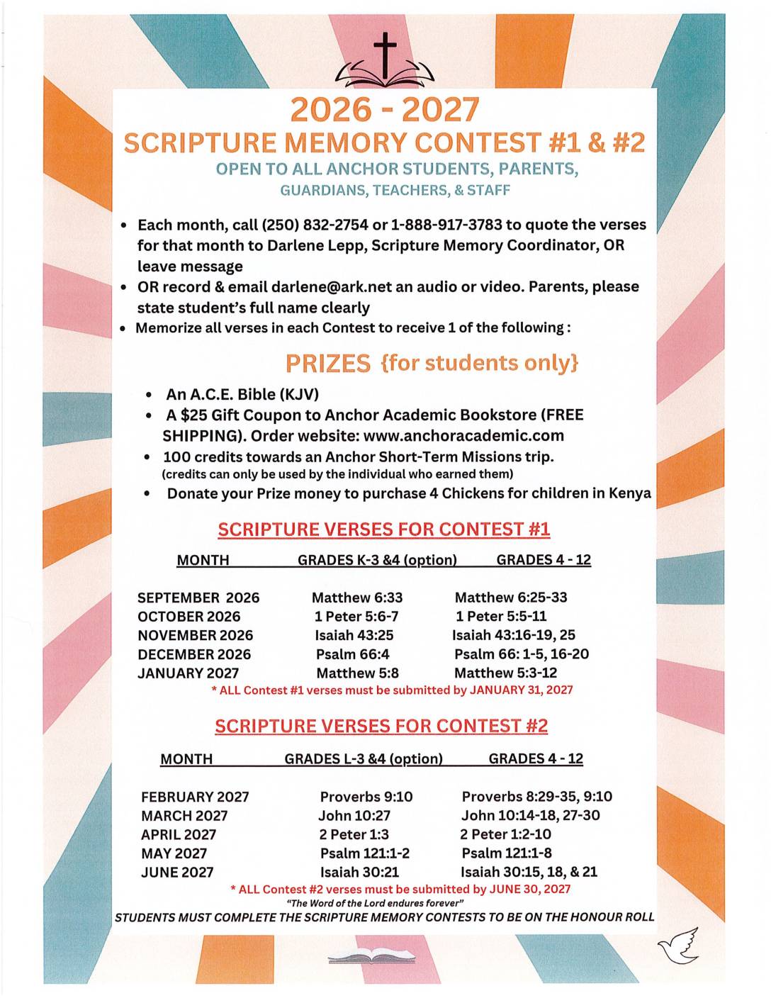 Scripture Memory Contest